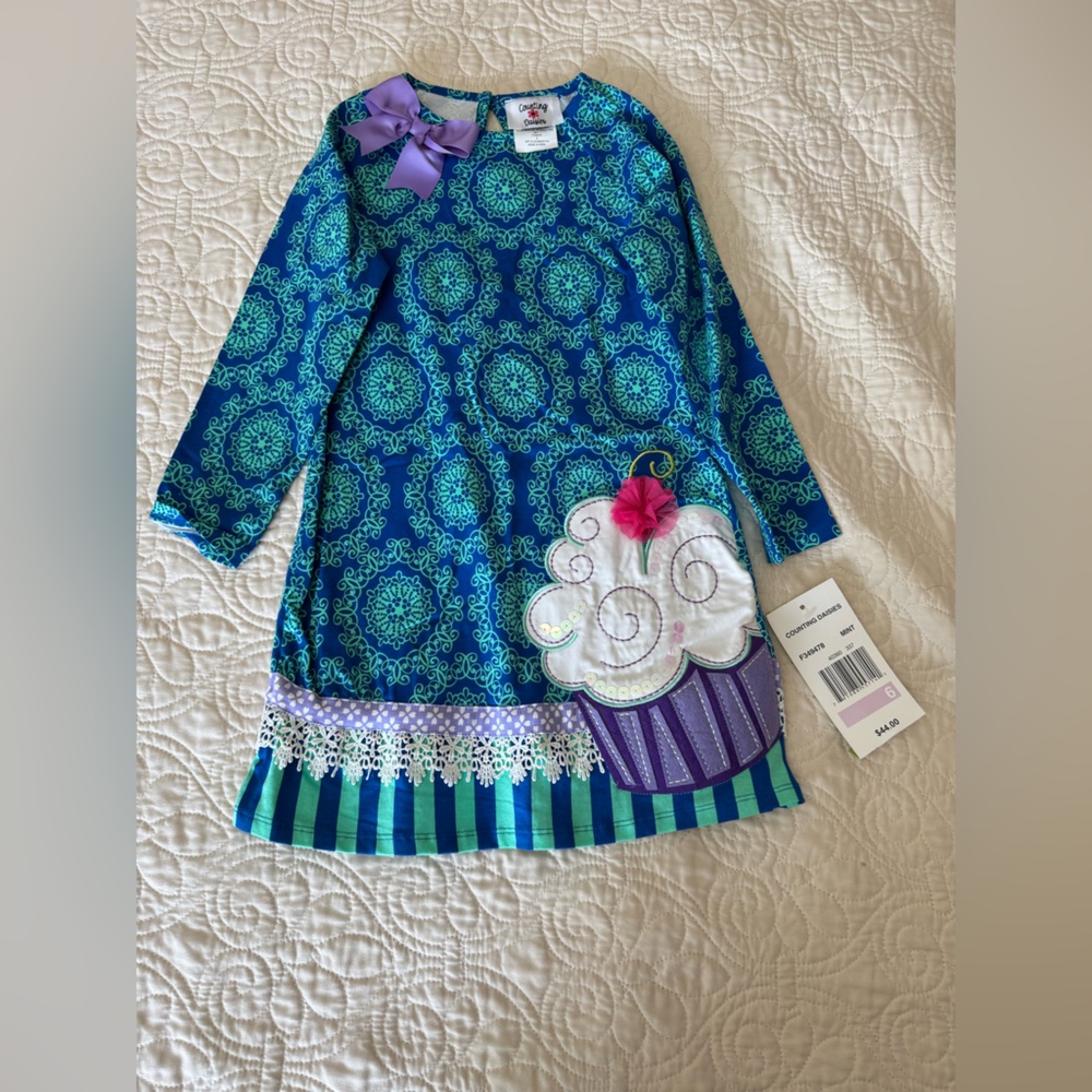 Counting Daisies girls birthday dress NWT